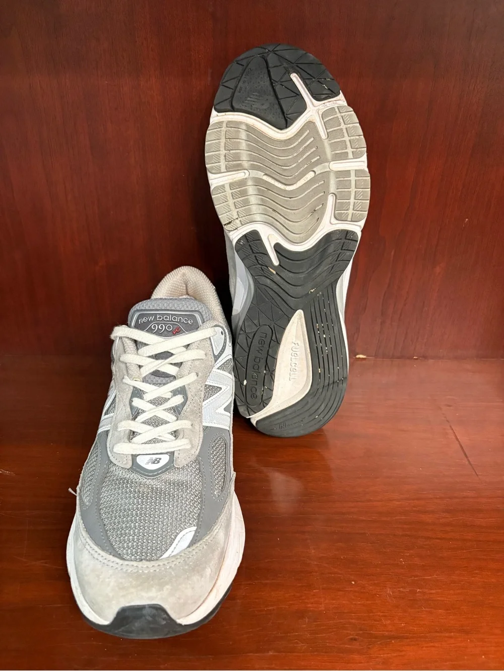 New Balance Gray and White Men's Sneakers